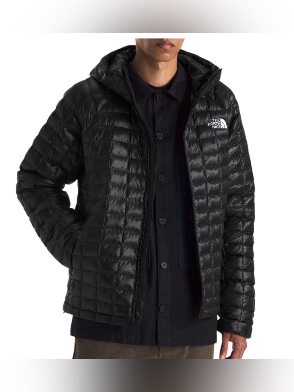 The North Face THERMOBALL hooded jacket black men’s Medium